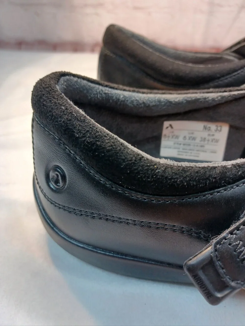 Anodyne Mary Jane Comfort Shoes Orthopedic Diabetic XW 8.5 Black Leather